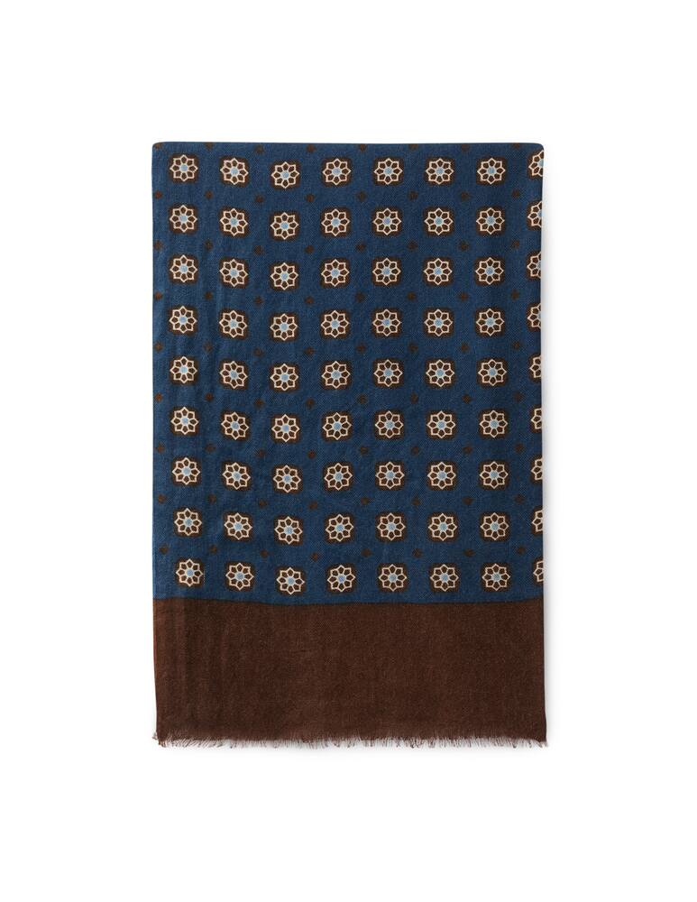 Altea Macro flower embroidery wool scarf - picture 1 Altea Macro flower embroidery wool scarf - picture 1