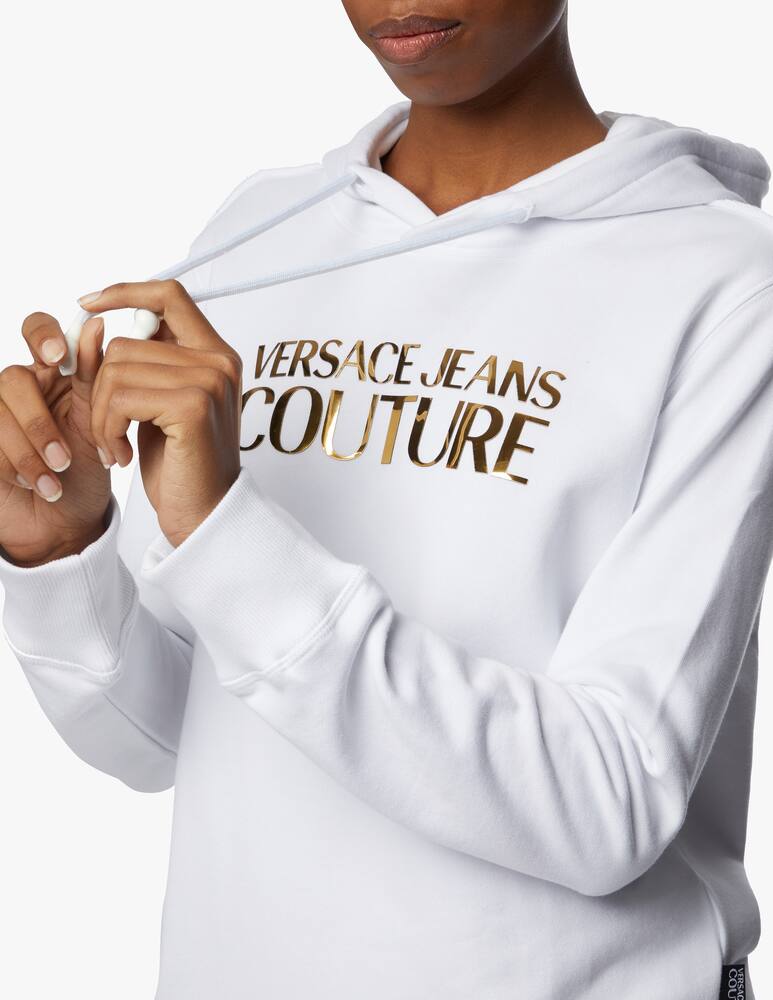 rinascente Versace Jeans Couture Felpa con cappuccio Logo foil