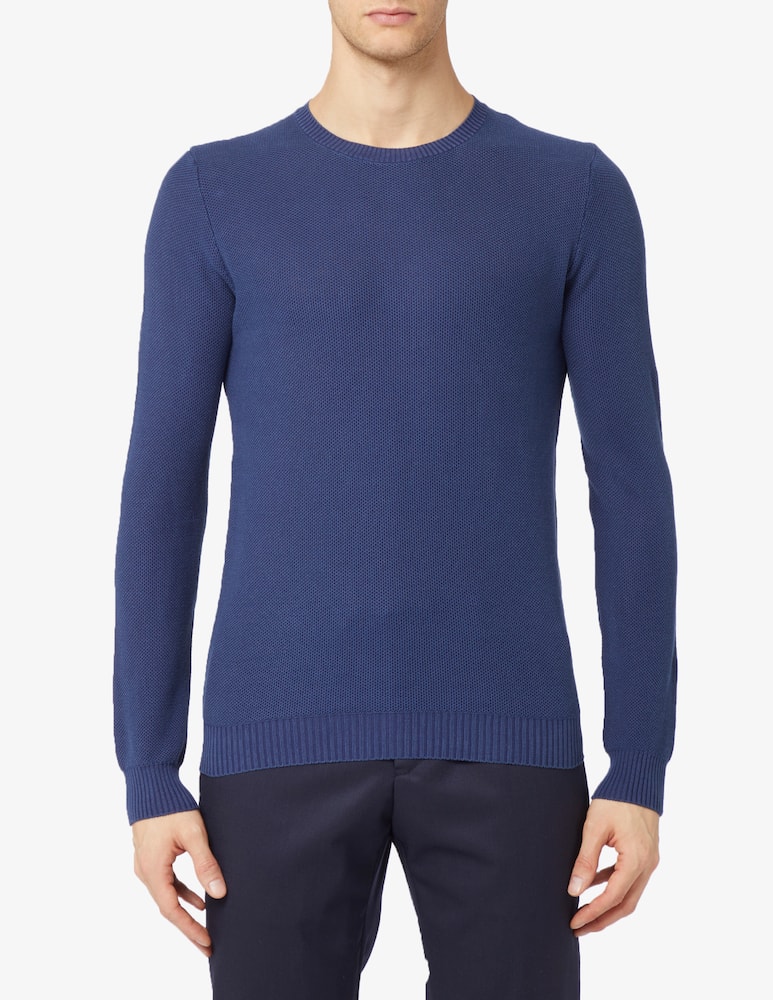 Ferrante Maglia girocollo nido d ape cotone f12 - immagine 1 Ferrante Maglia girocollo nido d ape cotone f12 - immagine 1
