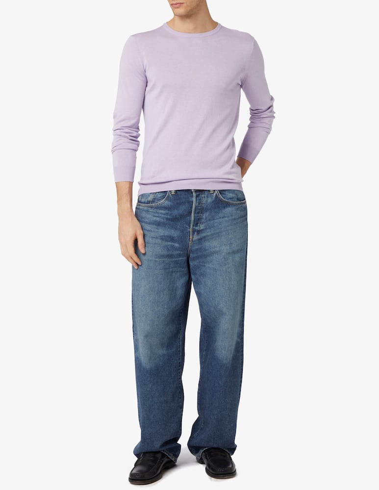 rinascente Ferrante F14 cotton and silk crewneck jumper