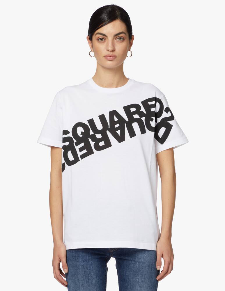 rinascente Dsquared2 T-shirt con logo girocollo in cotone 