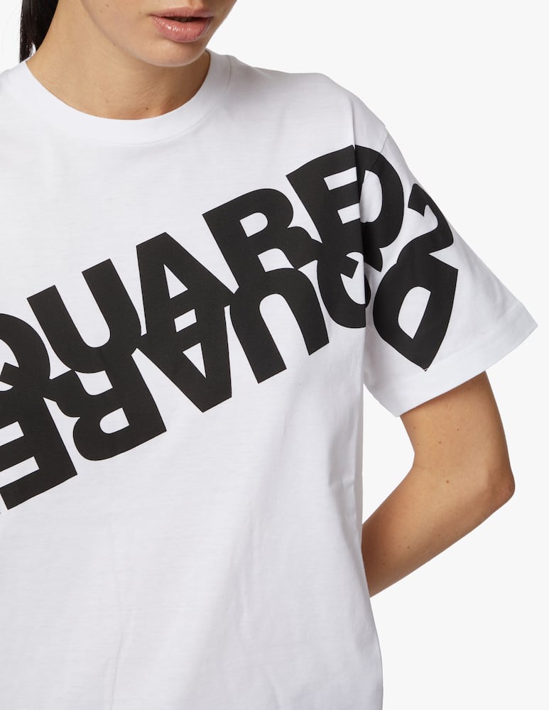 rinascente Dsquared2 T-shirt con logo girocollo in cotone 