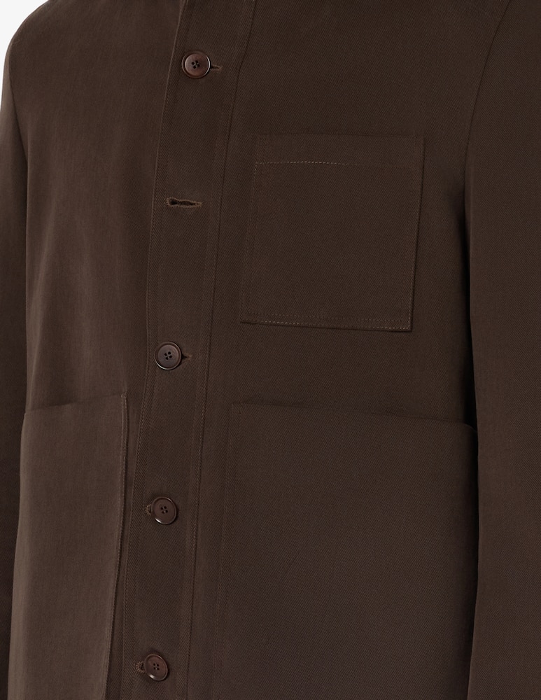Sartoria Italiana Overshirt in drill di cotone Mix&Match - immagine 4 Sartoria Italiana Overshirt in drill di cotone Mix&Match - immagine 4