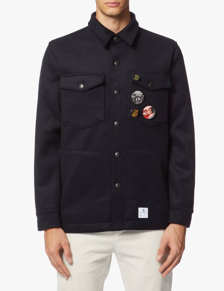 rinascente Department 5 Giacca camicia in panno di lana color