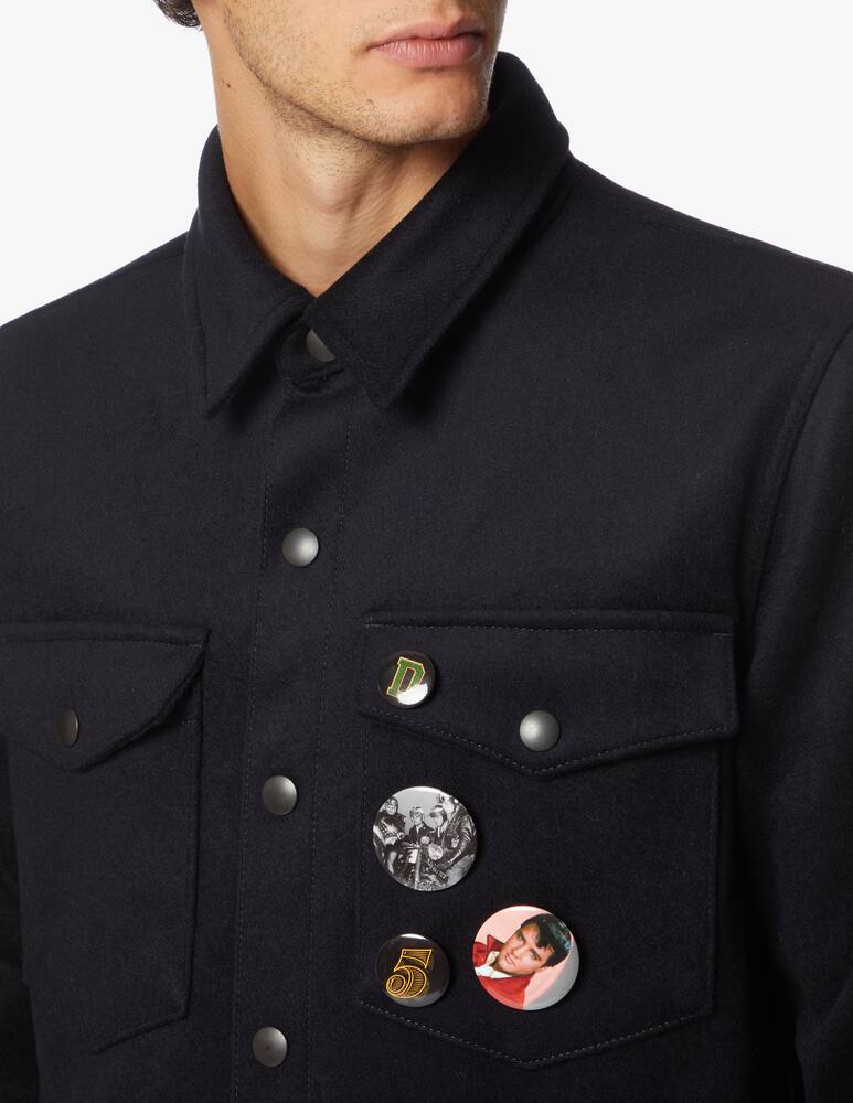 rinascente Department 5 Giacca camicia in panno di lana color