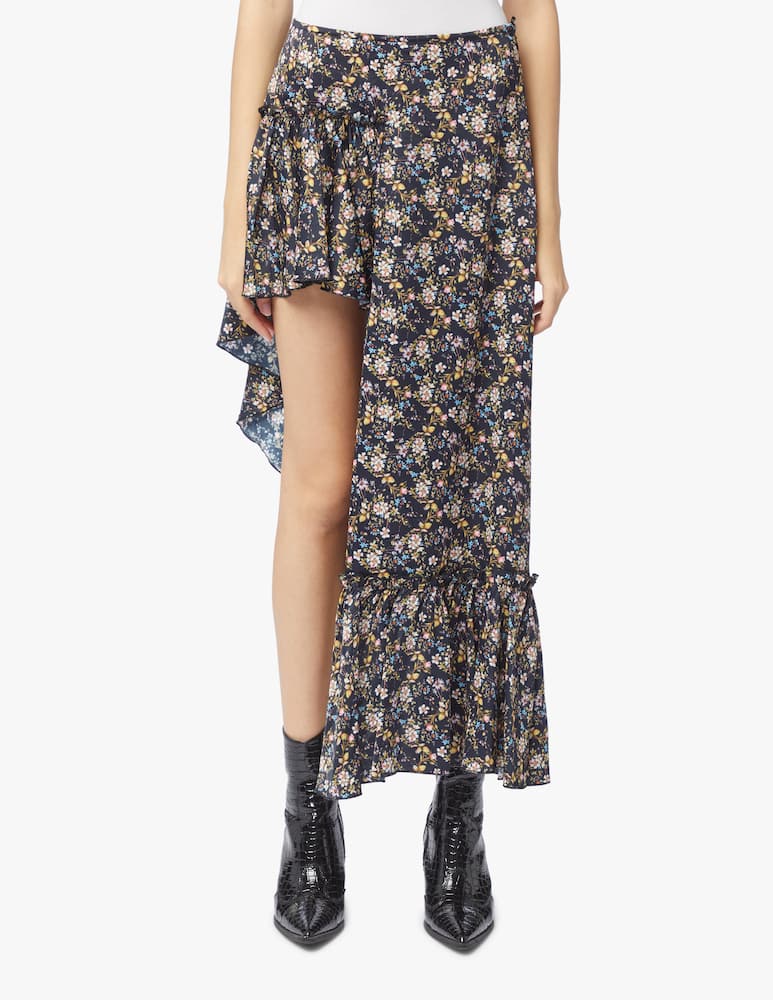 rinascente Wandering Satin printed skirt