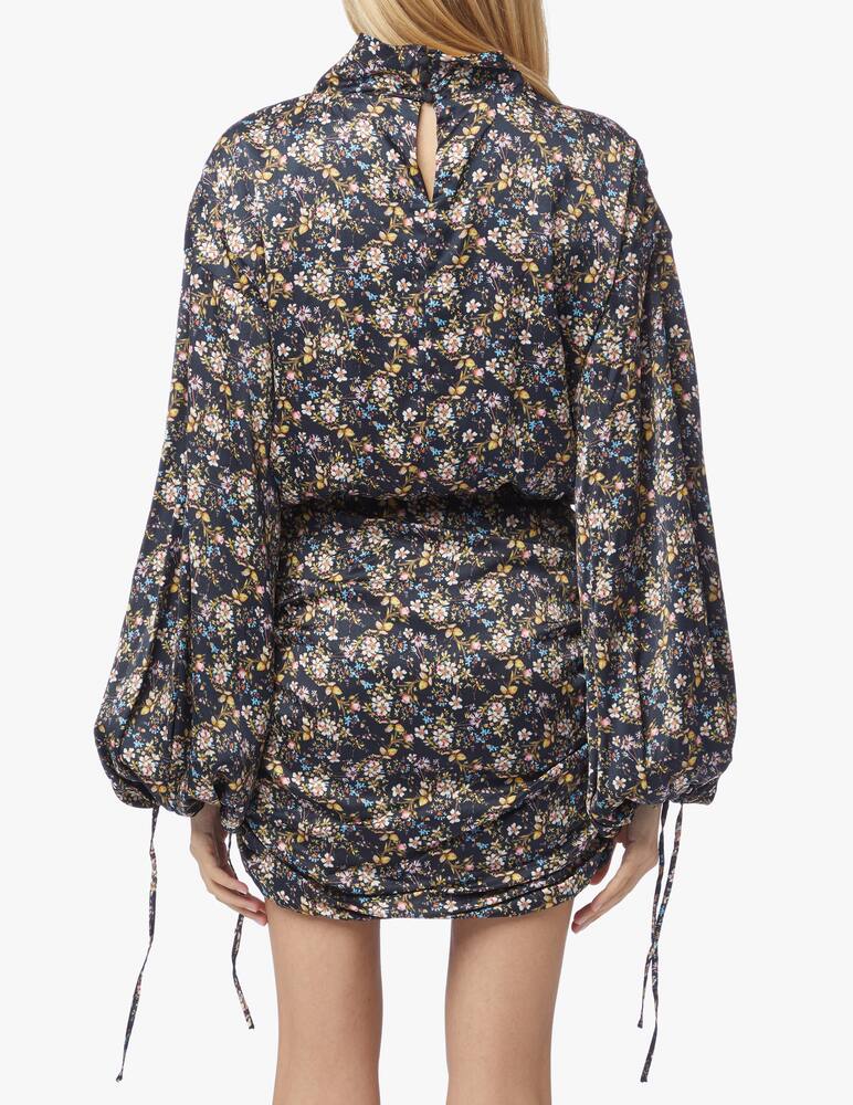 rinascente Wandering Printed satin dress