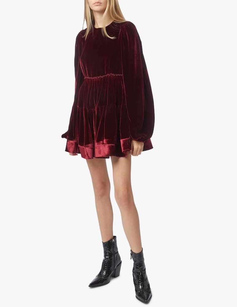rinascente Wandering Velvet mini dress