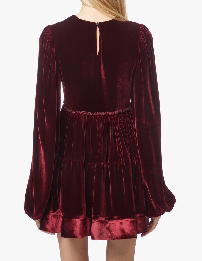 rinascente Wandering Velvet mini dress