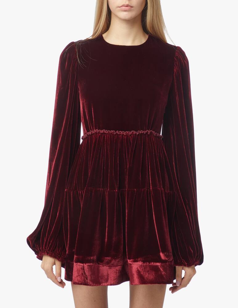 rinascente Wandering Velvet mini dress