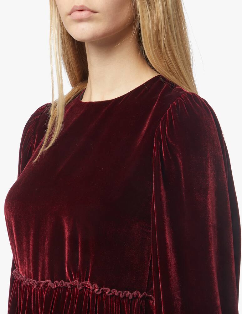 rinascente Wandering Velvet mini dress