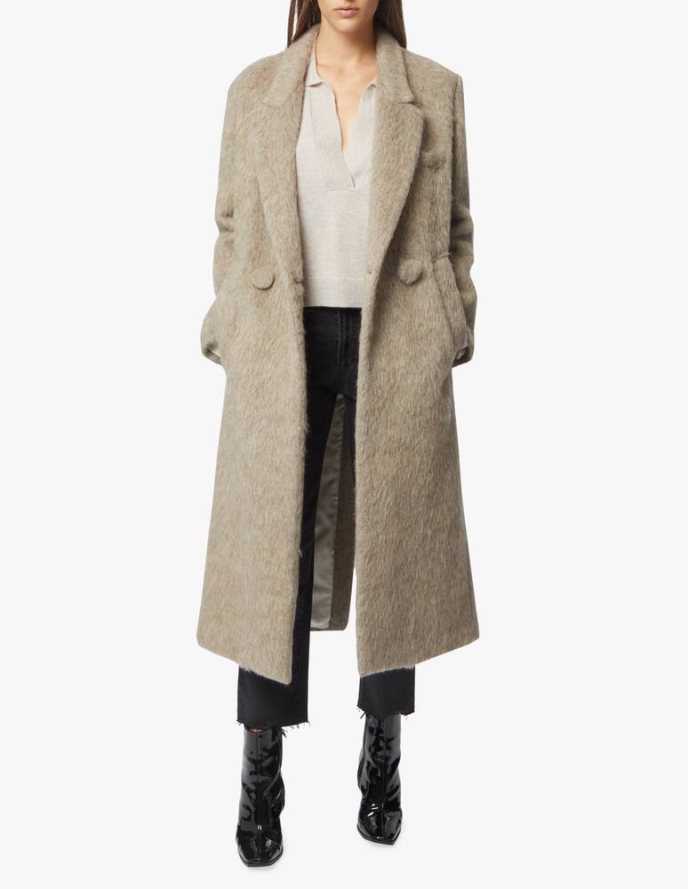 rinascente TELA Wool blend coat Guarana Mel