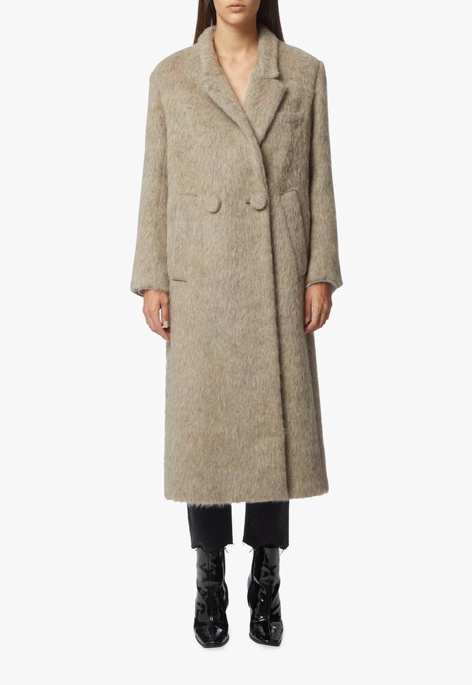 rinascente TELA Wool blend coat Guarana Mel