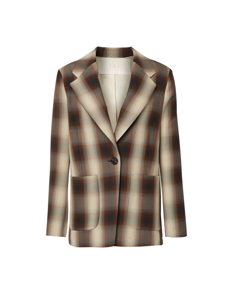 rinascente TELA Wool blend jacket Ostuni Check