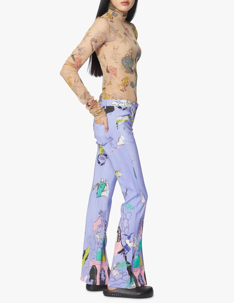 rinascente Marco Rambaldi Pantaloni a vita alta in misto viscosa Manifesto