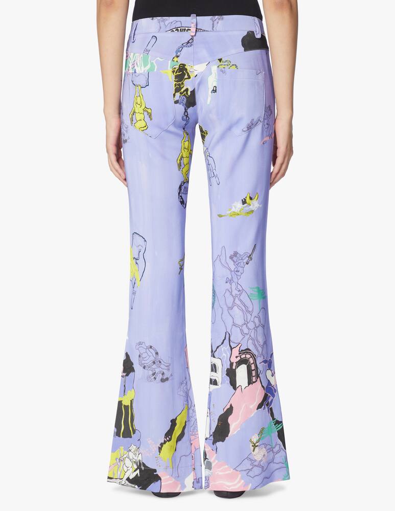 rinascente Marco Rambaldi Pantaloni a vita alta in misto viscosa Manifesto