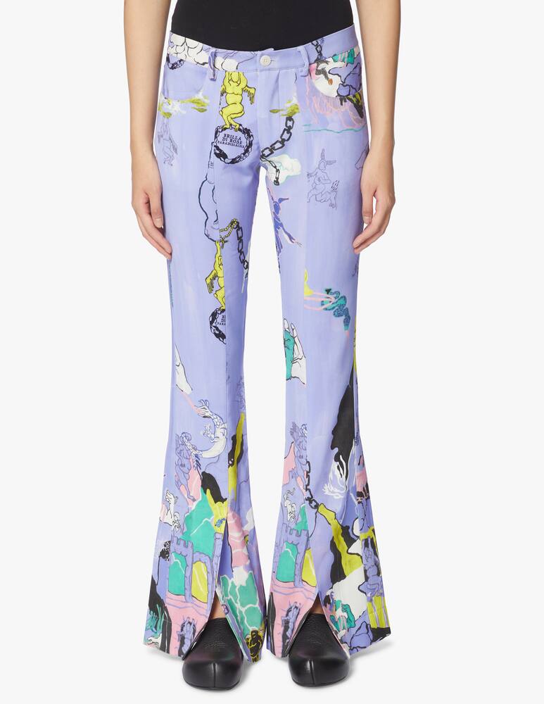 rinascente Marco Rambaldi Pantaloni a vita alta in misto viscosa Manifesto