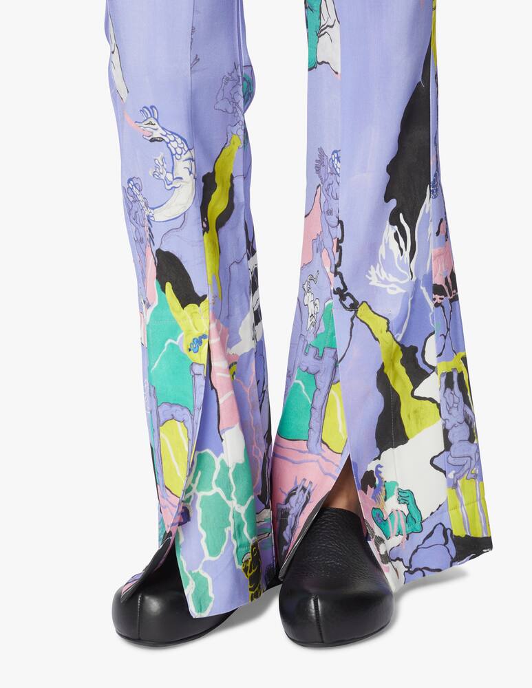 rinascente Marco Rambaldi Pantaloni a vita alta in misto viscosa Manifesto