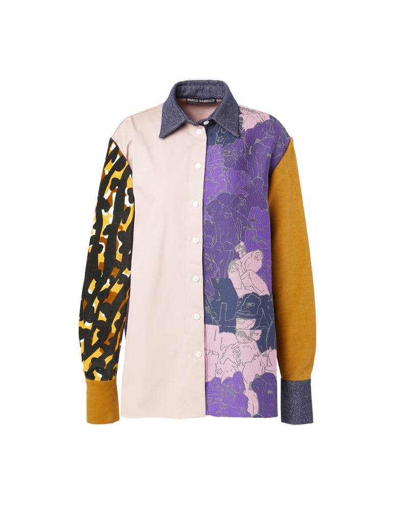 rinascente Marco Rambaldi Cotton blend patch shirt