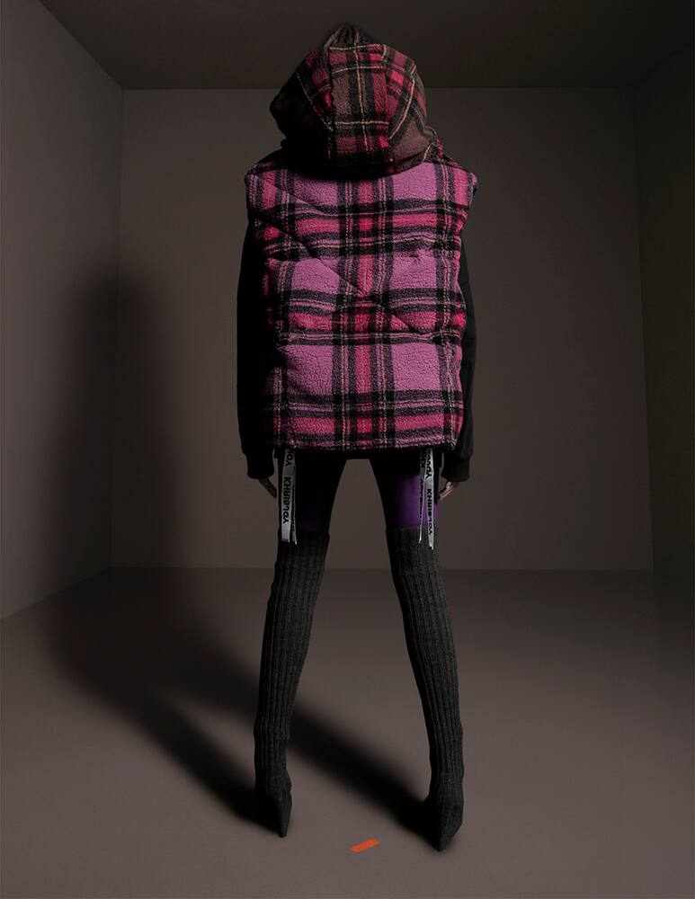 rinascente Khrisjoy Puffer check pile vest