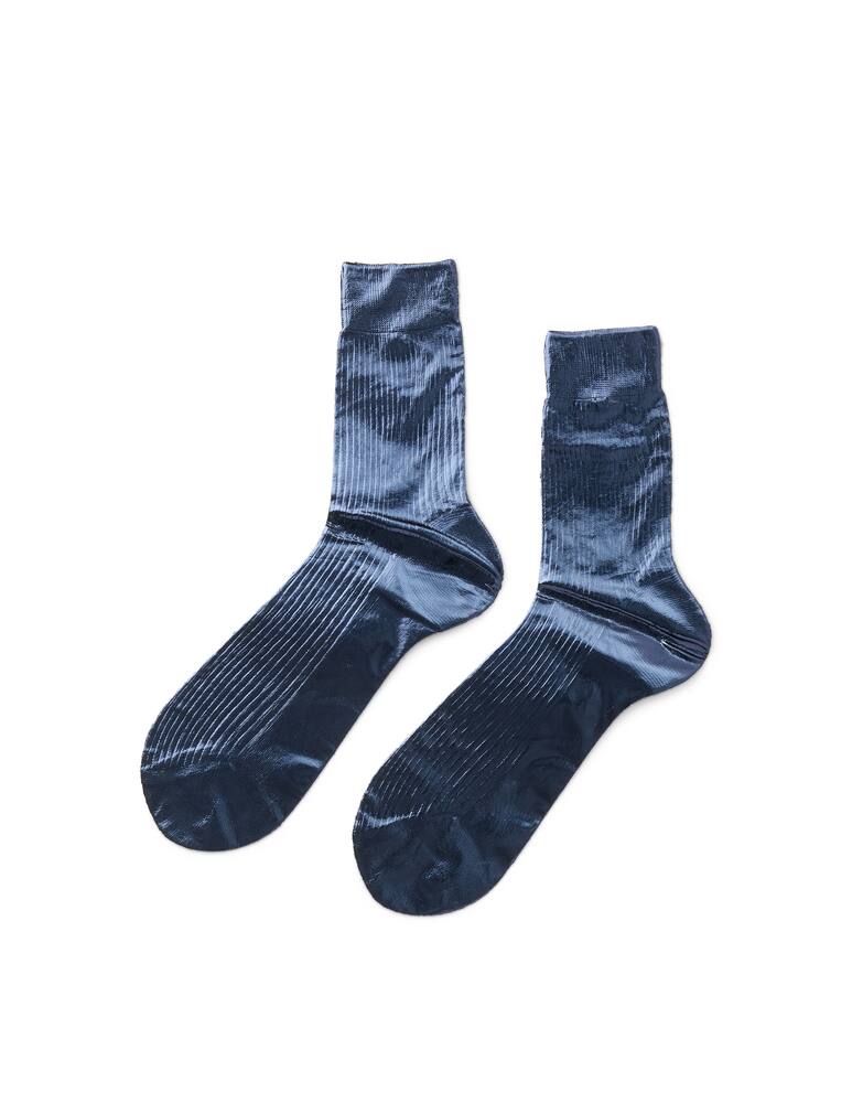 rinascente Maria La Rosa One Ribbed Laminated socks