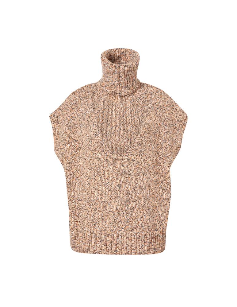 rinascente MRZ Simona Marziali High neck wool blend vest