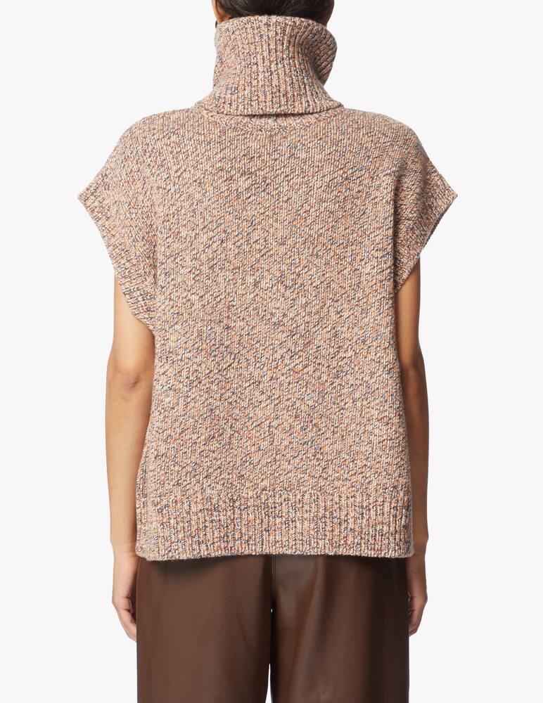 rinascente MRZ Simona Marziali High neck wool blend vest