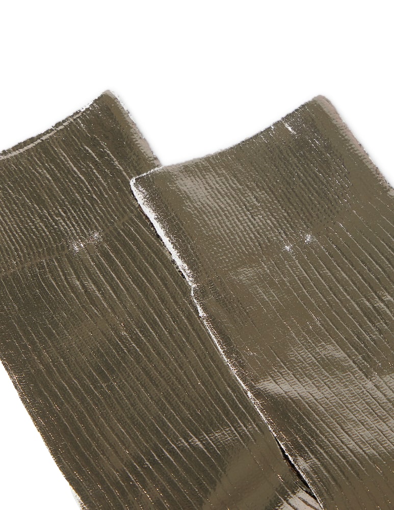 rinascente Maria La Rosa One Ribbed Laminated socks