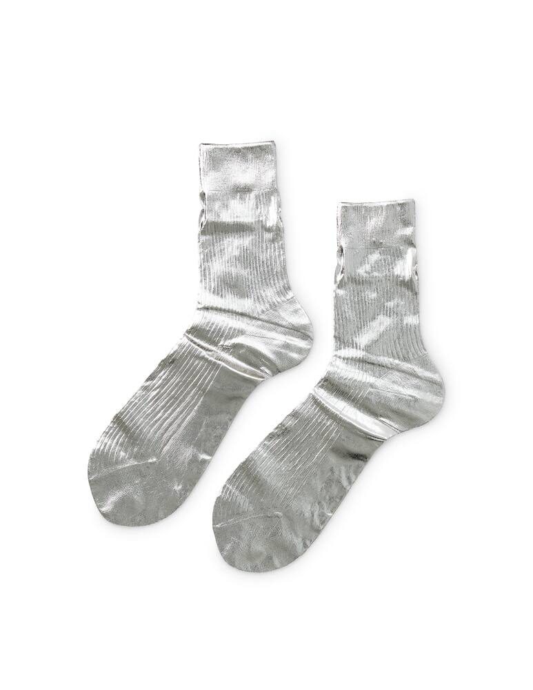 rinascente Maria La Rosa One Ribbed Laminated socks
