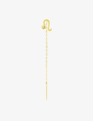 Orecchini A Leone In Acciaio Inox Oro – Unisex, Gioielli Animali, Regalo San Valentino