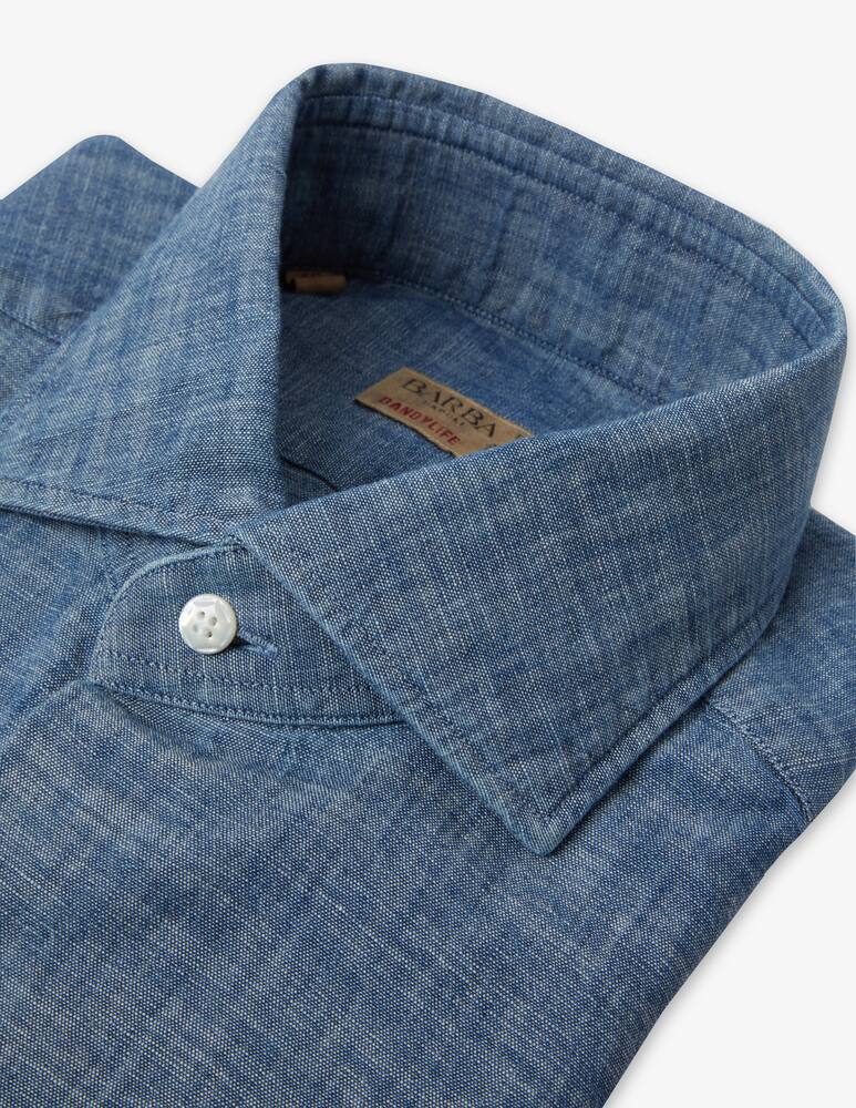 rinascente Barba Napoli Camiciaicia denim oxford