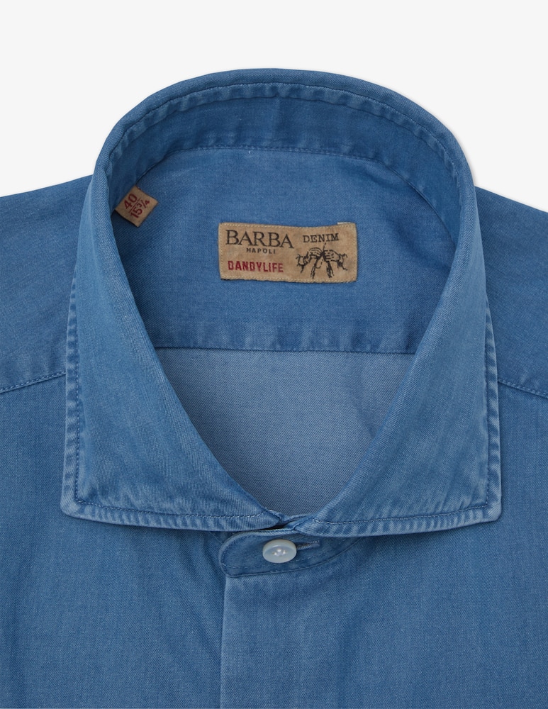 rinascente Barba Napoli Shirt denim washed