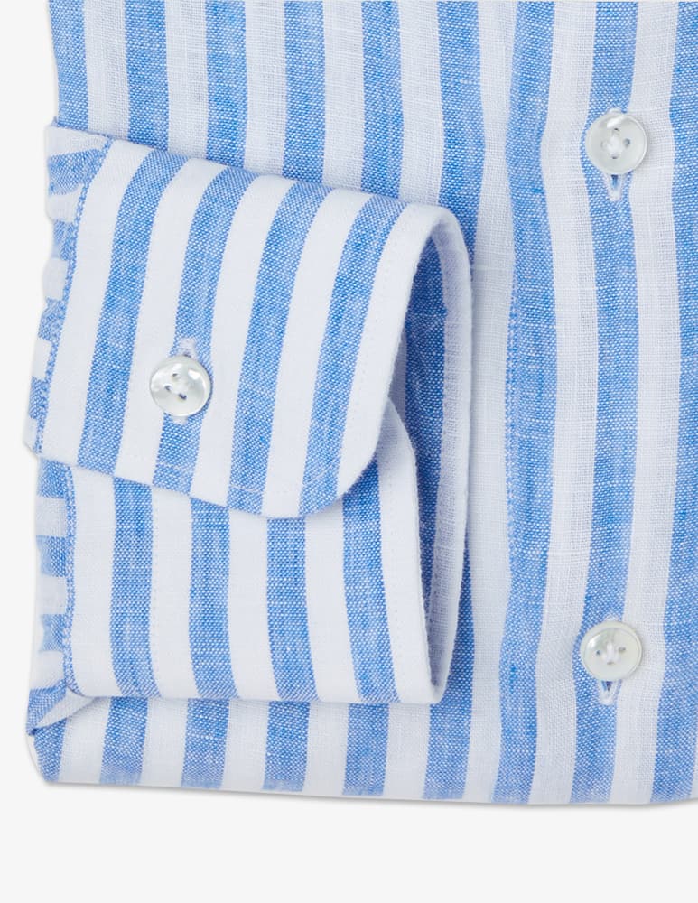 rinascente Barba Napoli Shirt lino riga larga culto