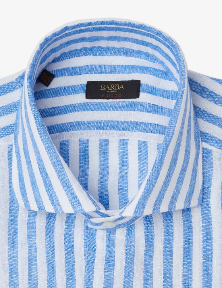 rinascente Barba Napoli Shirt lino riga larga culto