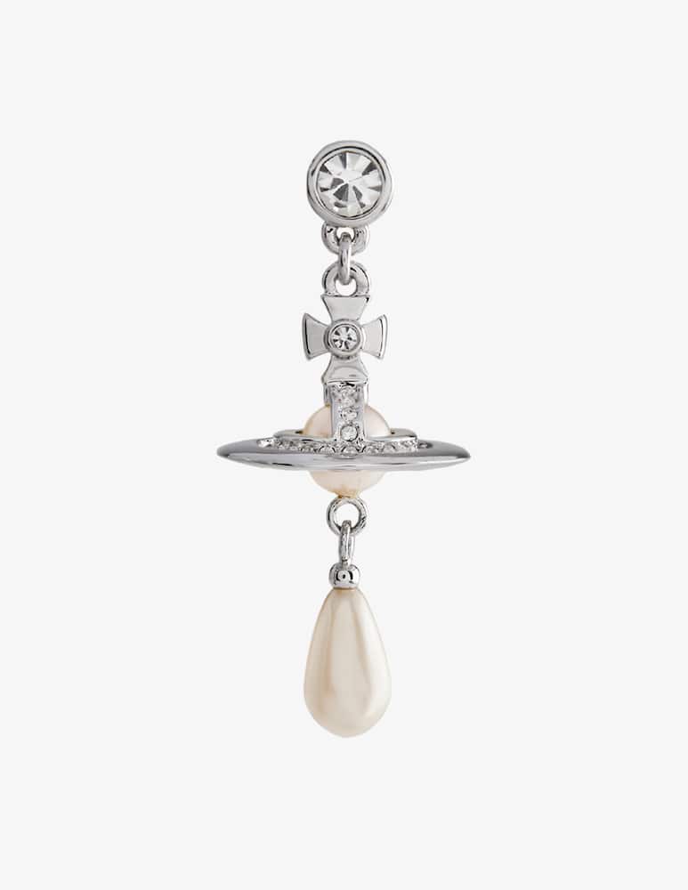 Vivienne Westwood Orecchino singolo con perla drop - immagine 1 Vivienne Westwood Orecchino singolo con perla drop - immagine 1