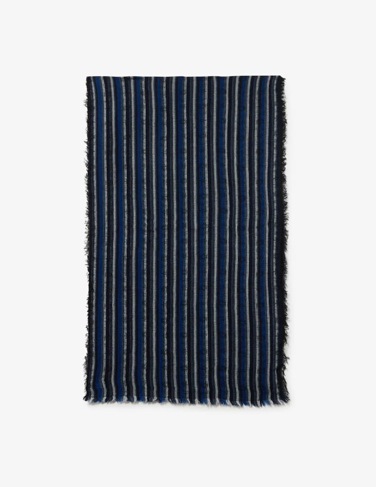 rinascente Pure Cashmere Sciarpa a righe verticali Ross 55X180