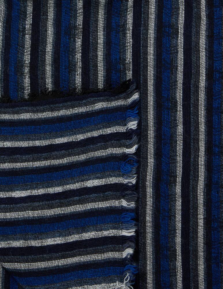 Pure Cashmere Sciarpa a righe verticali Ross 55X180 - immagine 2 Pure Cashmere Sciarpa a righe verticali Ross 55X180 - immagine 2
