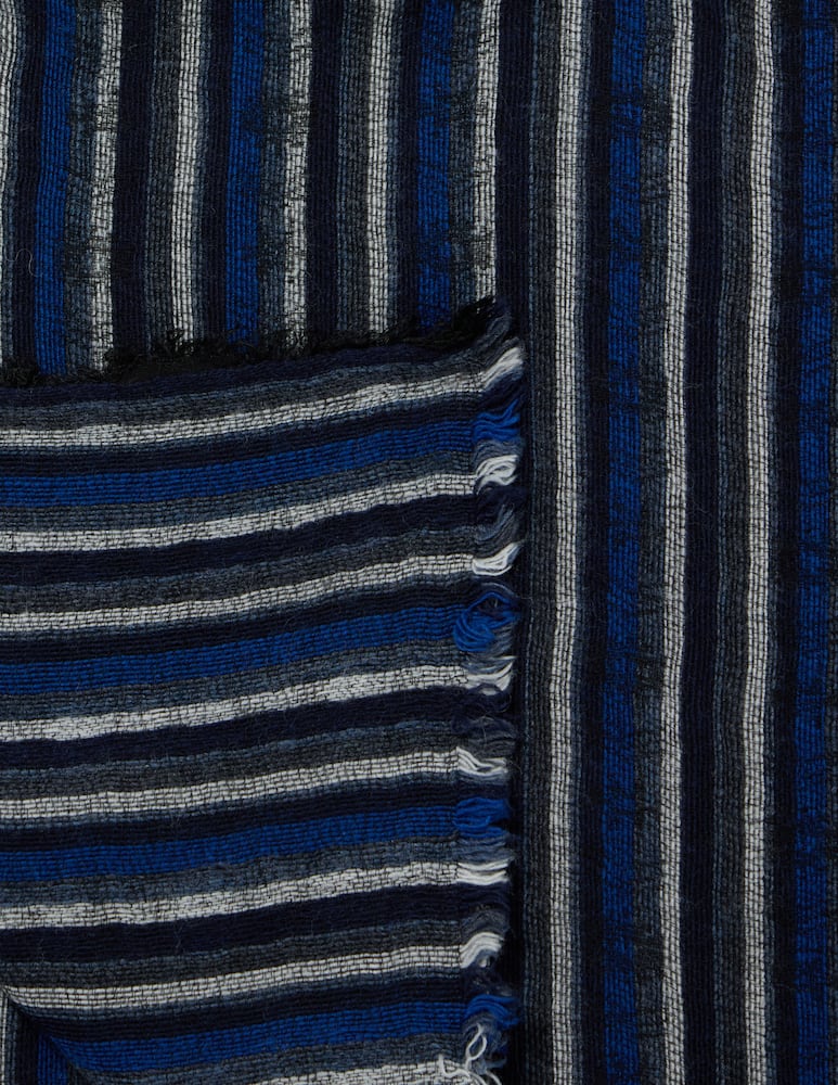 rinascente Pure Cashmere Sciarpa a righe verticali Ross 55X180