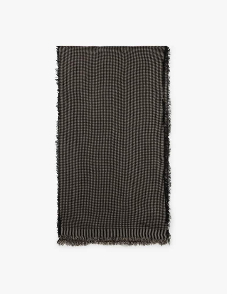 rinascente Pure Cashmere Sciarpa jacquard quadrettino Bernet 50X180