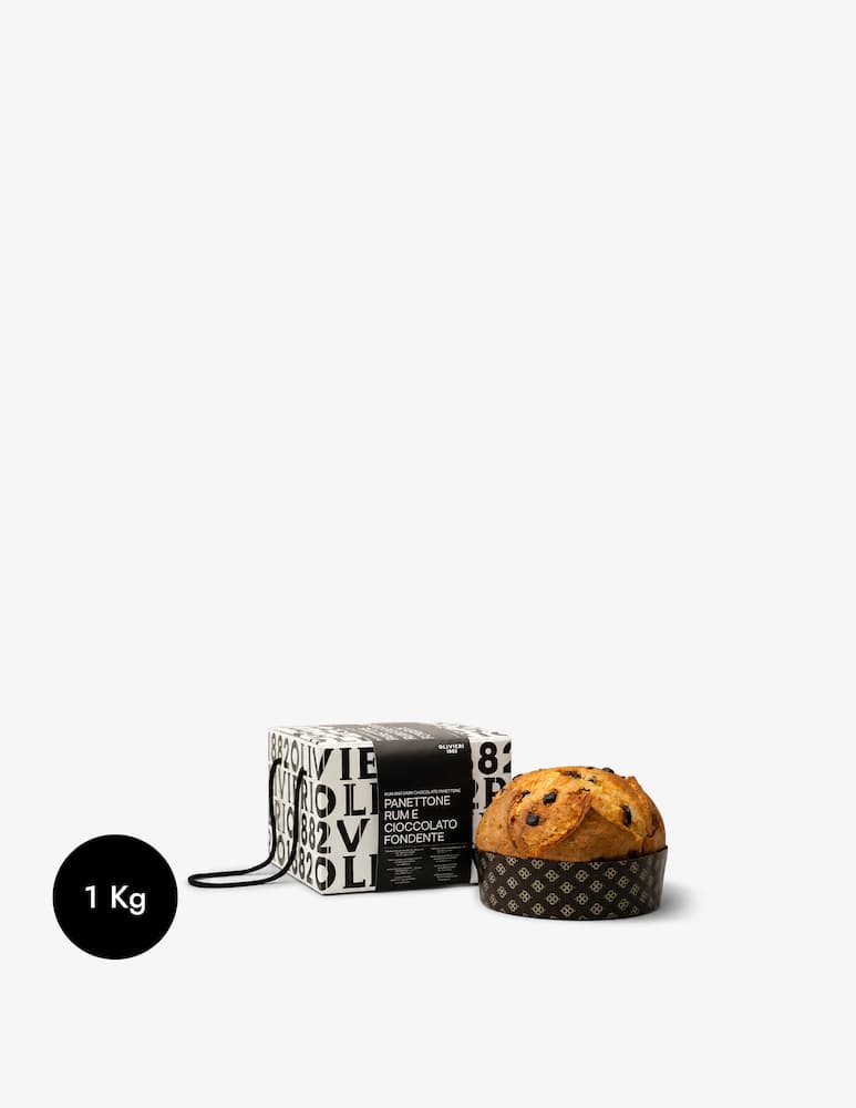 Olivieri 1882 Panettone Rum e Cioccolato Fondente 1kg - immagine 1 Olivieri 1882 Panettone Rum e Cioccolato Fondente 1kg - immagine 1