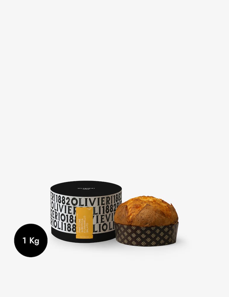 Olivieri 1882 Panettone Albicocca e Caramello Salato 1kg - immagine 1 Olivieri 1882 Panettone Albicocca e Caramello Salato 1kg - immagine 1