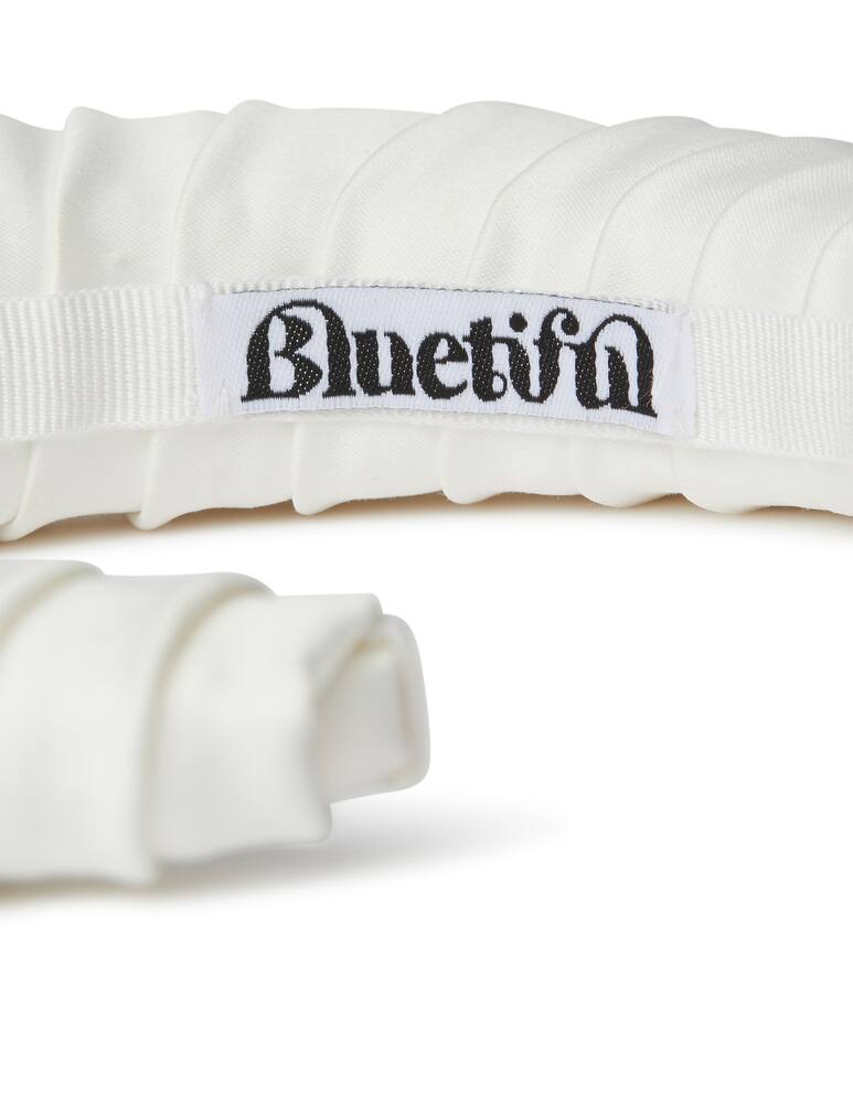 rinascente Bluetiful Milano White satin padded headband