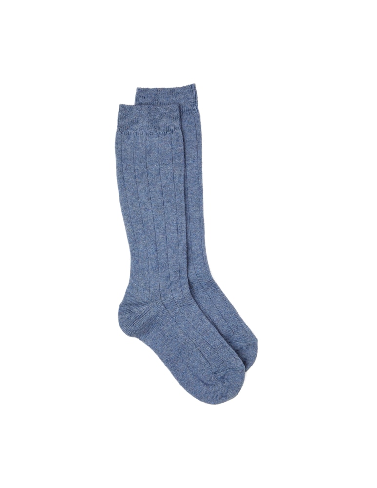 Story Loris Cotton ribbed sporty socks - blue - picture 1 Story Loris Cotton ribbed sporty socks - blue - picture 1