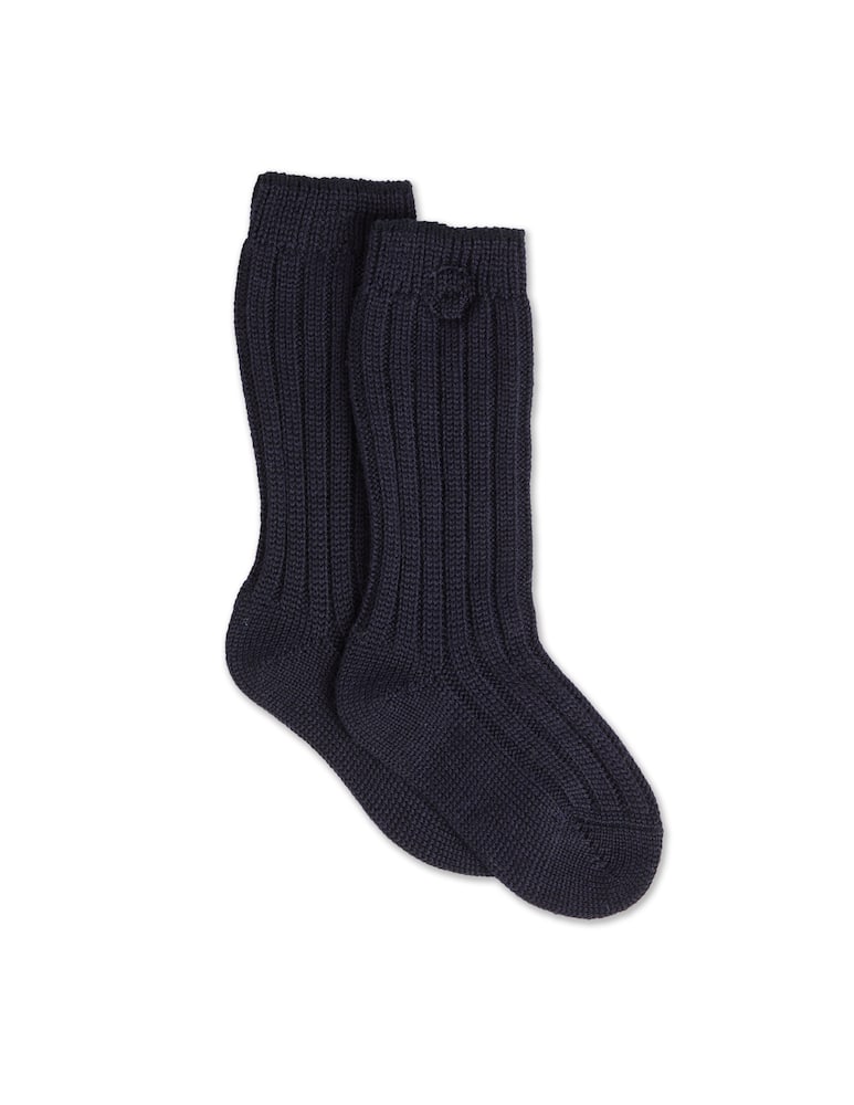 Story Loris Gambaletti a coste in misto cashmere - Blu - immagine 1 Story Loris Gambaletti a coste in misto cashmere - Blu - immagine 1