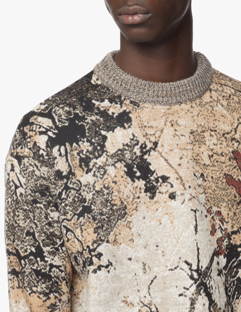 rinascente Bonsai Jaquard roundneck sweater