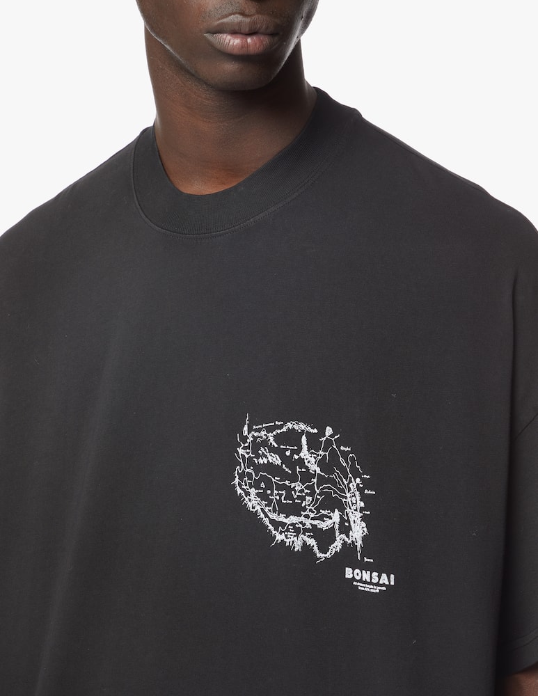 rinascente Bonsai Map print over fit t-shirt