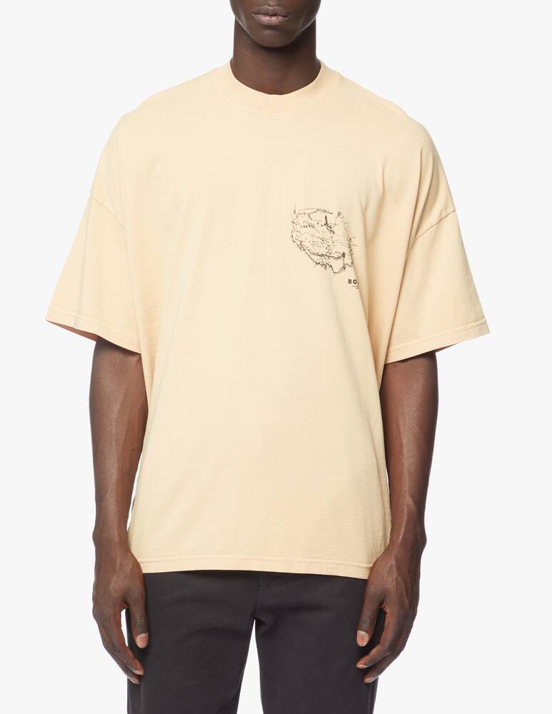 rinascente Bonsai Map print over fit t-shirt