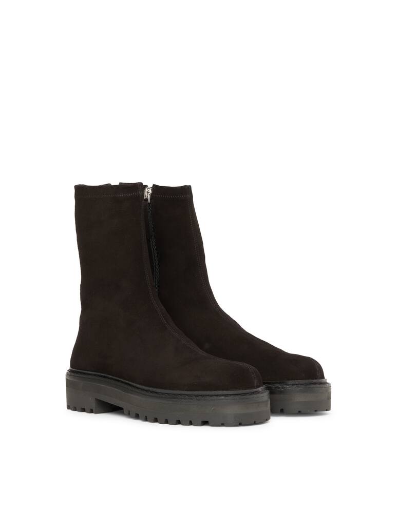 rinascente Black Suede Studio Stivaletti in pelle Dani