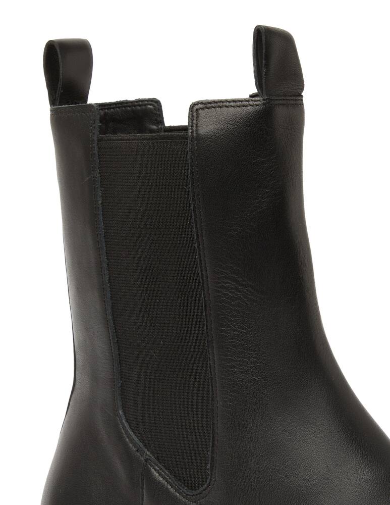 rinascente Black Suede Studio Demi combat boots