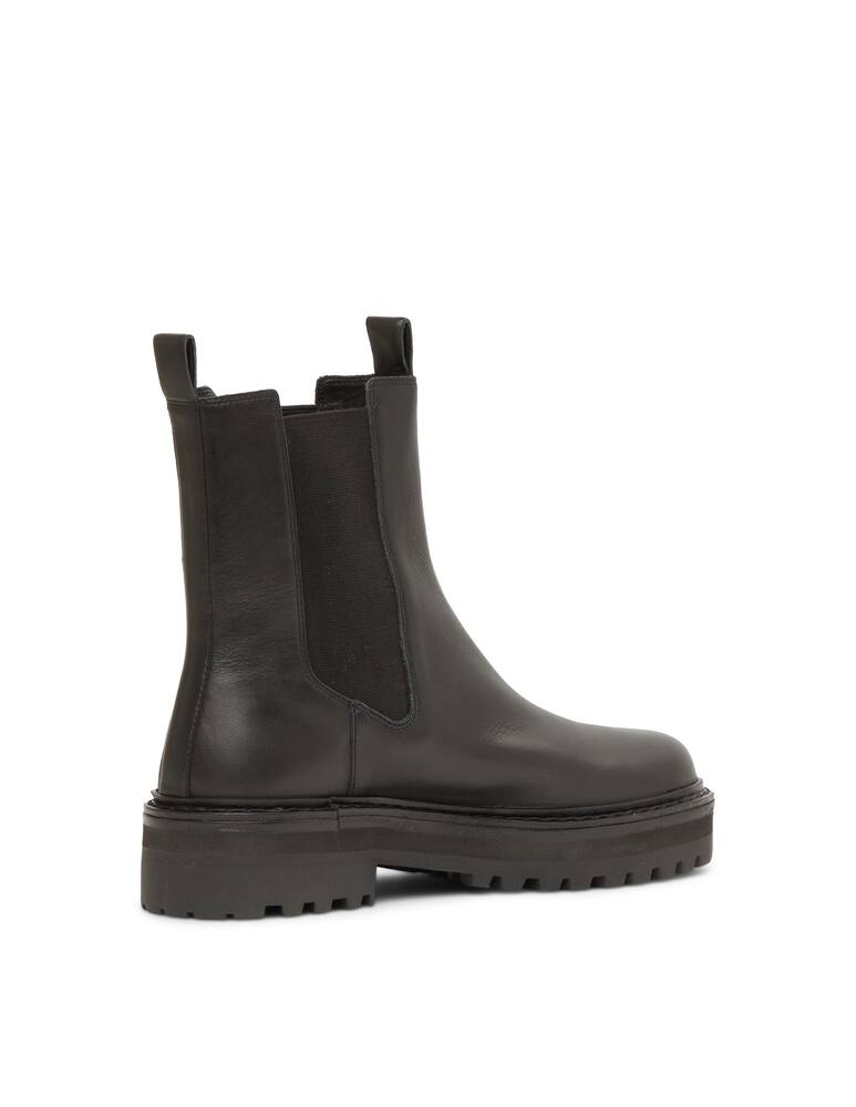 rinascente Black Suede Studio Demi combat boots
